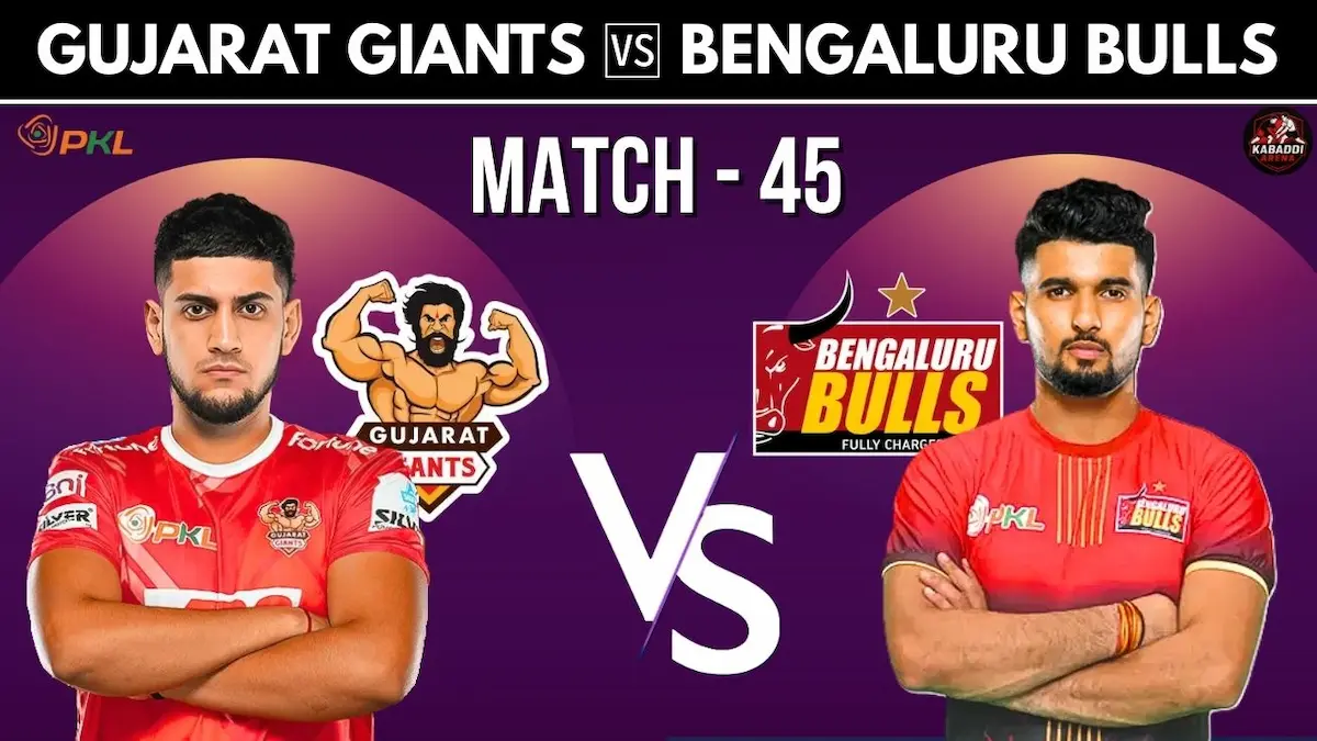 Gujarat Giants vs Bengaluru Bulls PKL 2025 Match 45 Preview