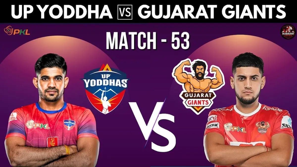 PKL 2025 Match 53 Preview: UP Yoddhas vs Gujarat Giants – Head to Head, Starting 7, Prediction & Live Stream
