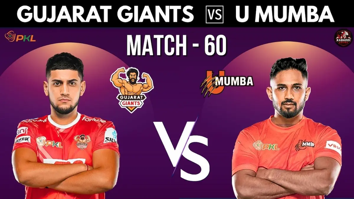 PKL 12: Gujarat Giants Vs U Mumba Match 60 Preview