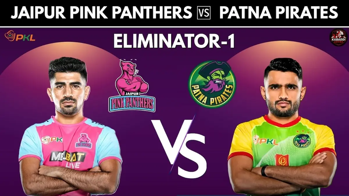 PKL 12 Eliminator 1: Jaipur Pink Panthers vs Patna Pirates – Prediction, Head-to-Head & Live Streaming Details