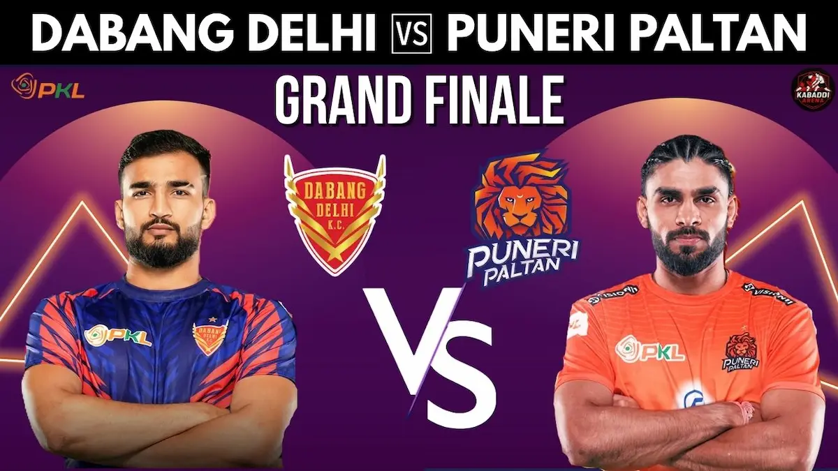 Dabang Delhi vs Puneri Paltan PKL 12 Final – Players face-off at Thyagaraj Indoor Stadium, Delhi