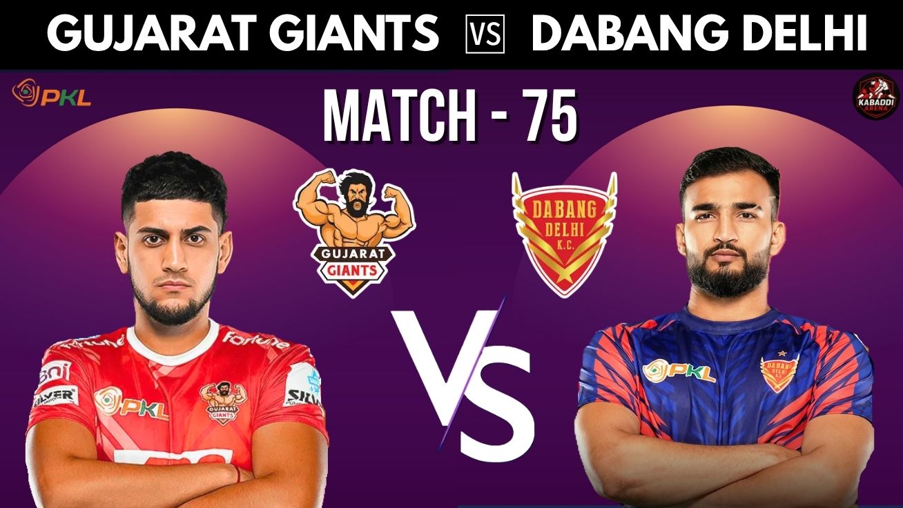 Gujarat Giants vs Dabang Delhi in PKL 12 Match 75 – live kabaddi action in Chennai