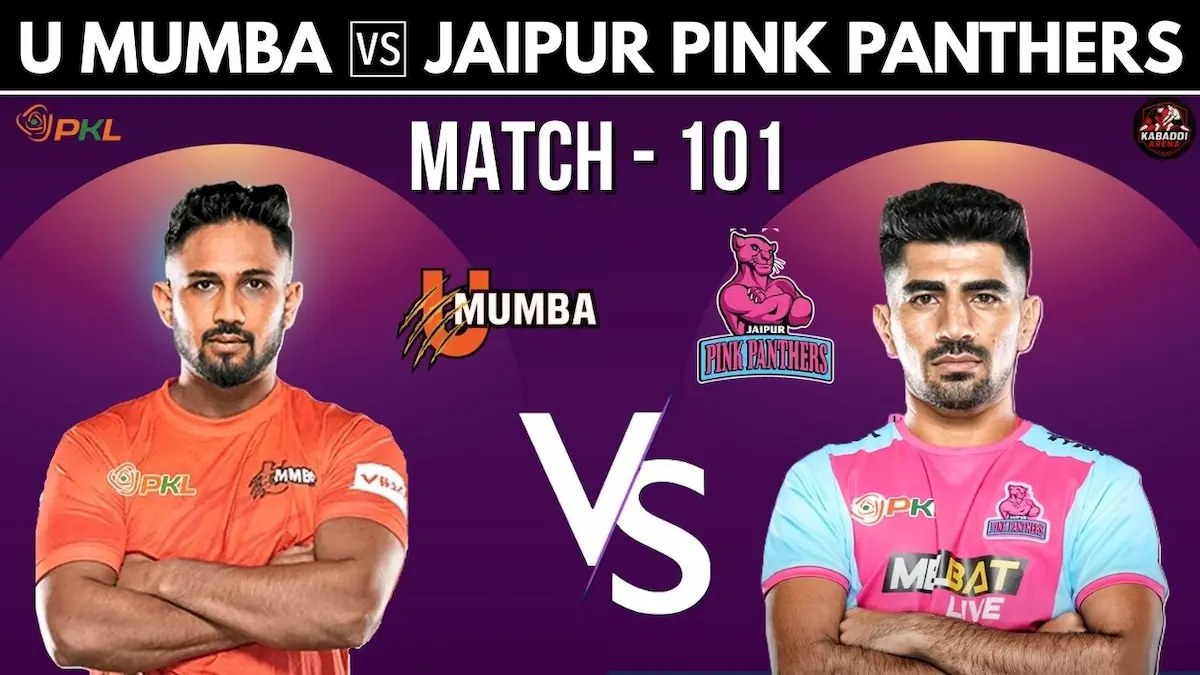 U Mumba vs Jaipur Pink Panthers PKL 12 Match 101 Preview