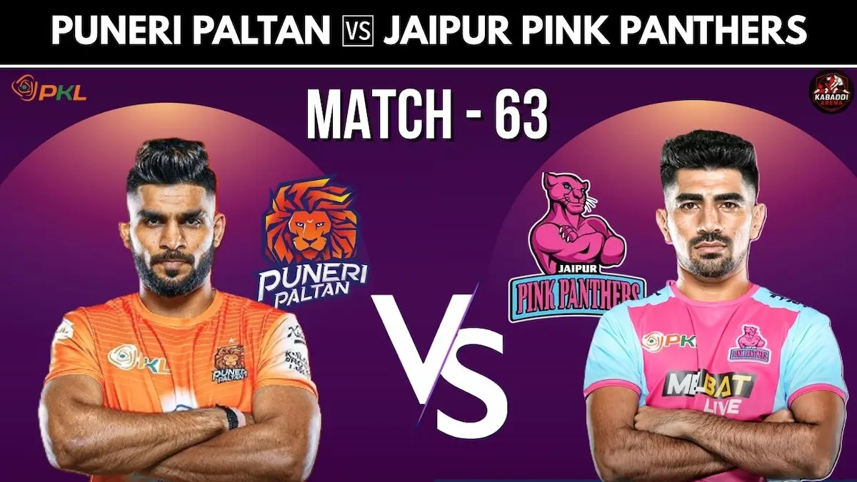 Puneri Paltan vs Jaipur Pink Panthers PKL 12 Match 63 preview, including team form, players to watch, and match prediction.