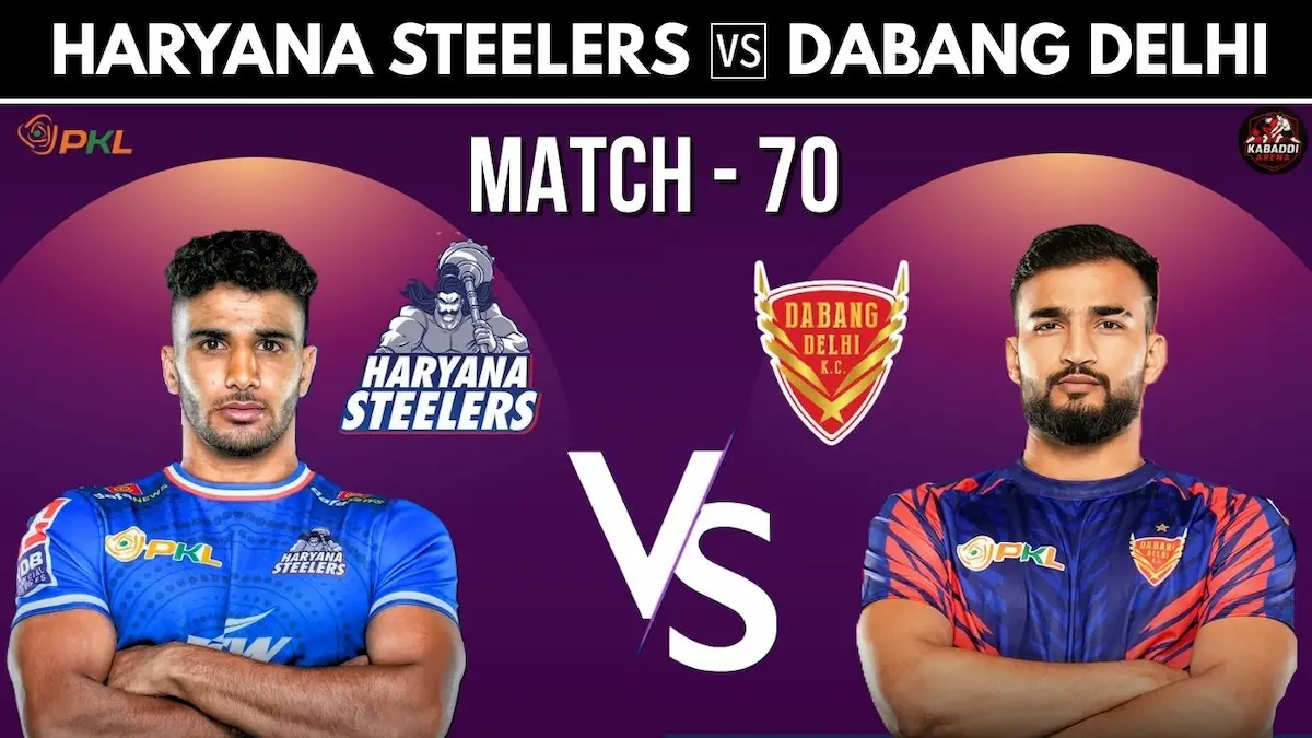 PKL 12 Match 70: Haryana Steelers vs Dabang Delhi