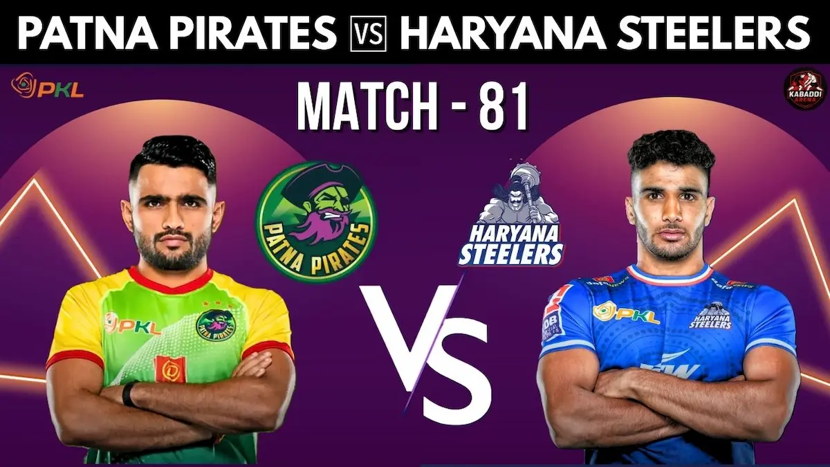 PKL 12 Match 81: Patna Pirates vs Haryana Steelers