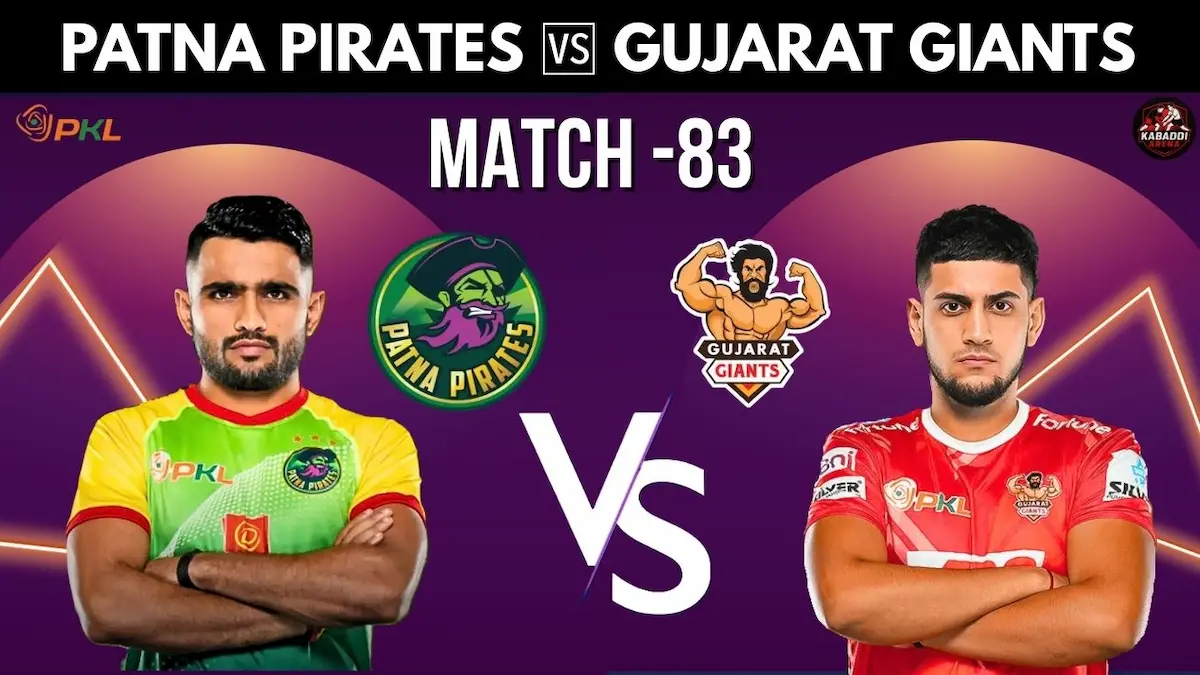 Patna Pirates vs Gujarat Giants PKL 12 Match 83 - Full Match Preview and Prediction