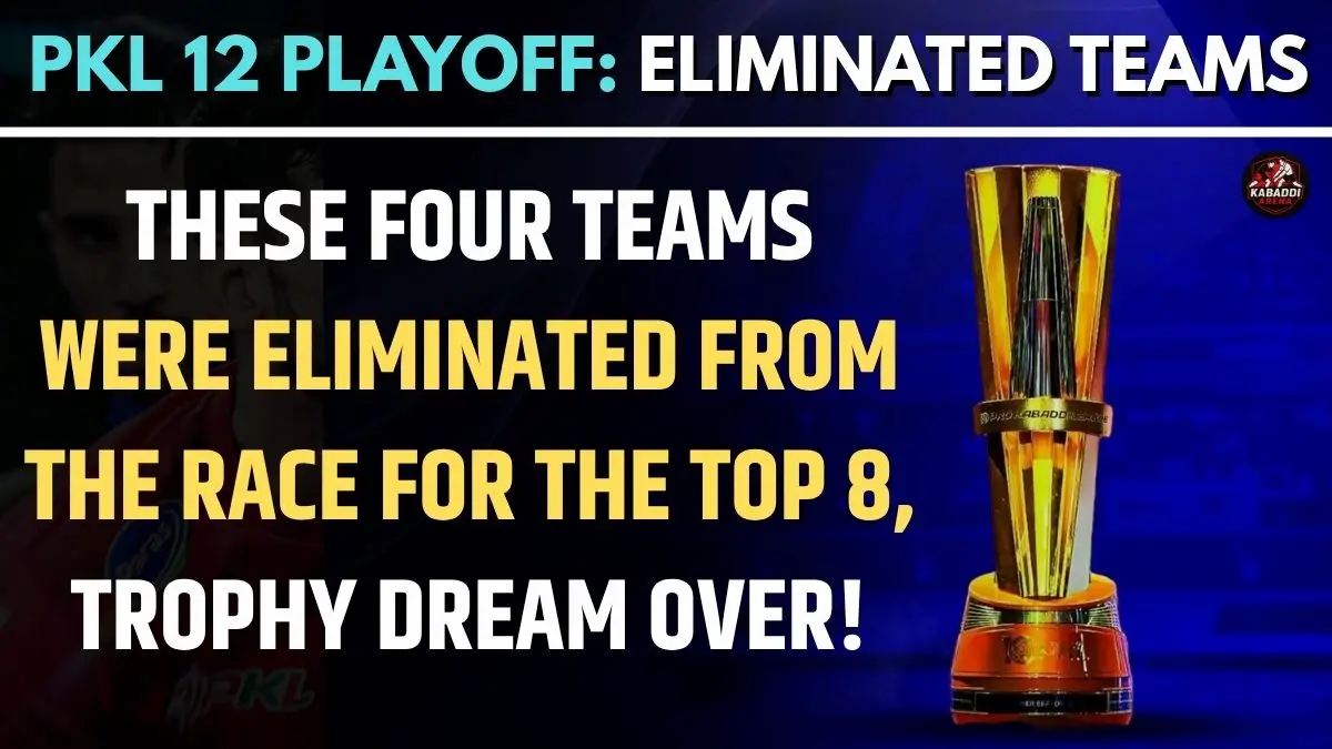 PKL 12 Eliminated Teams: These Four Teams Crash Out of the Top 8 Race, Trophy Dreams Shattered