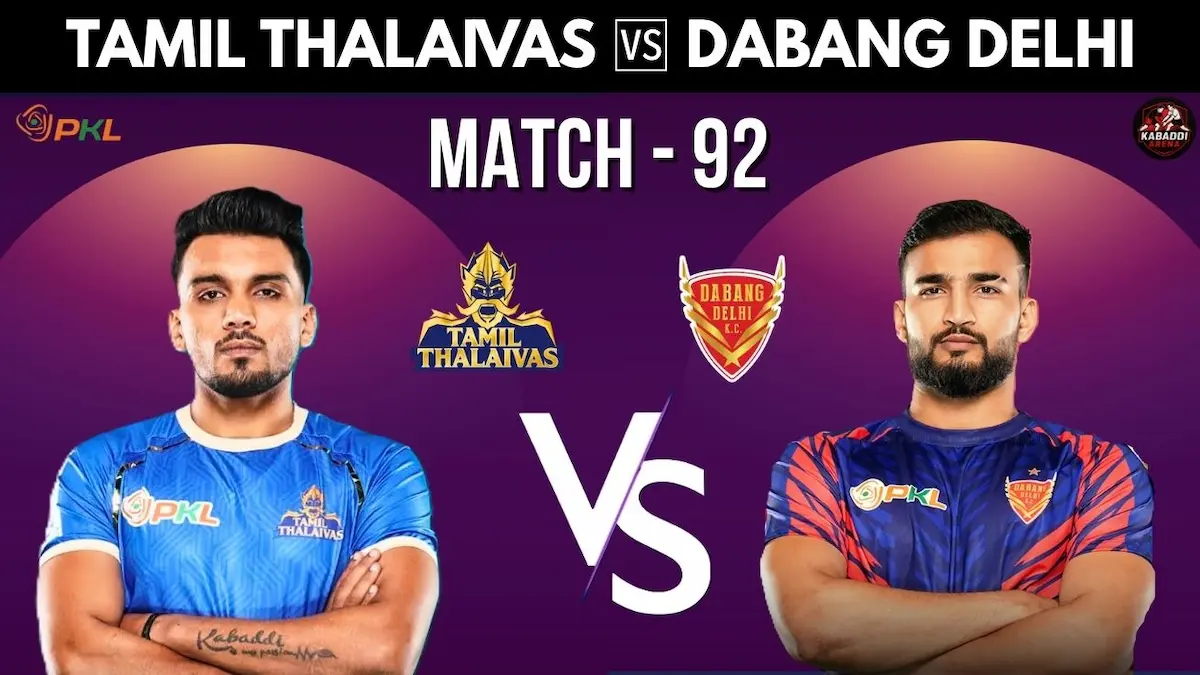 Tamil Thalaivas vs Dabang Delhi in PKL 12 – Full match preview, prediction, key players, and how to watch live