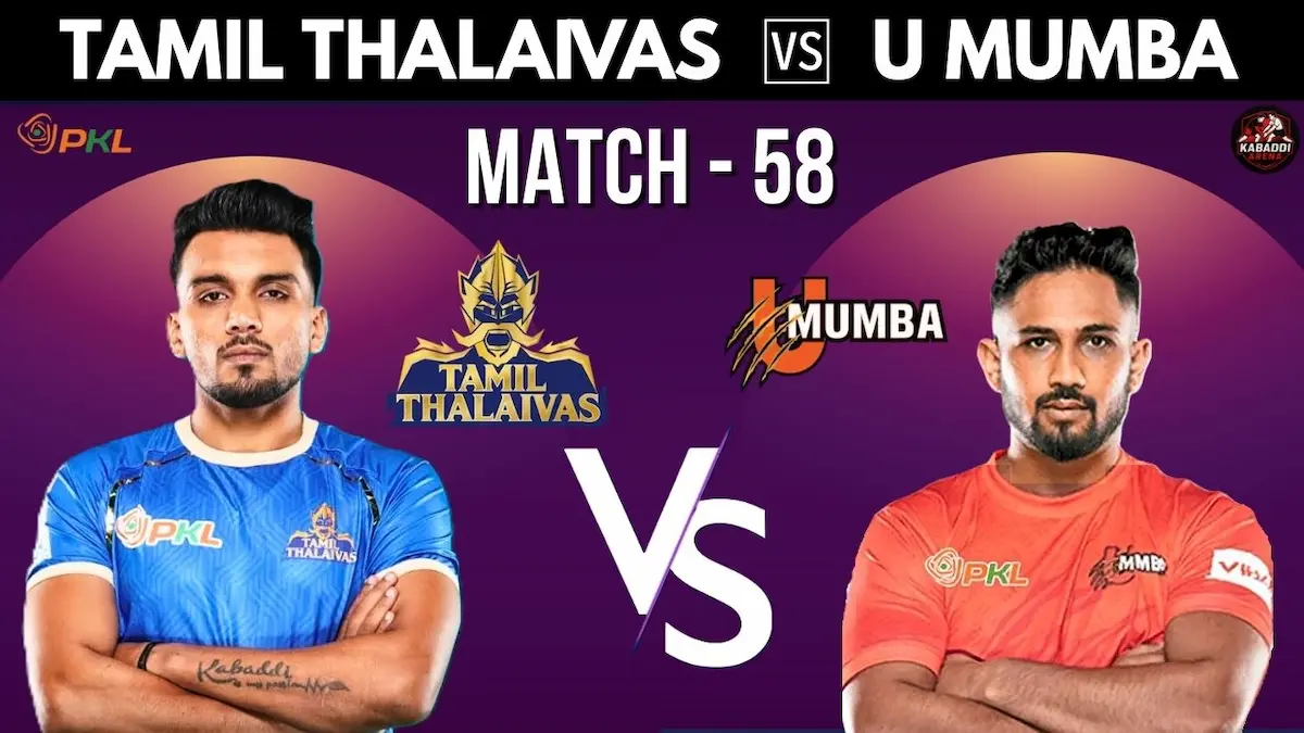 Tamil Thalaivas vs U Mumba PKL 12 Match 58 preview