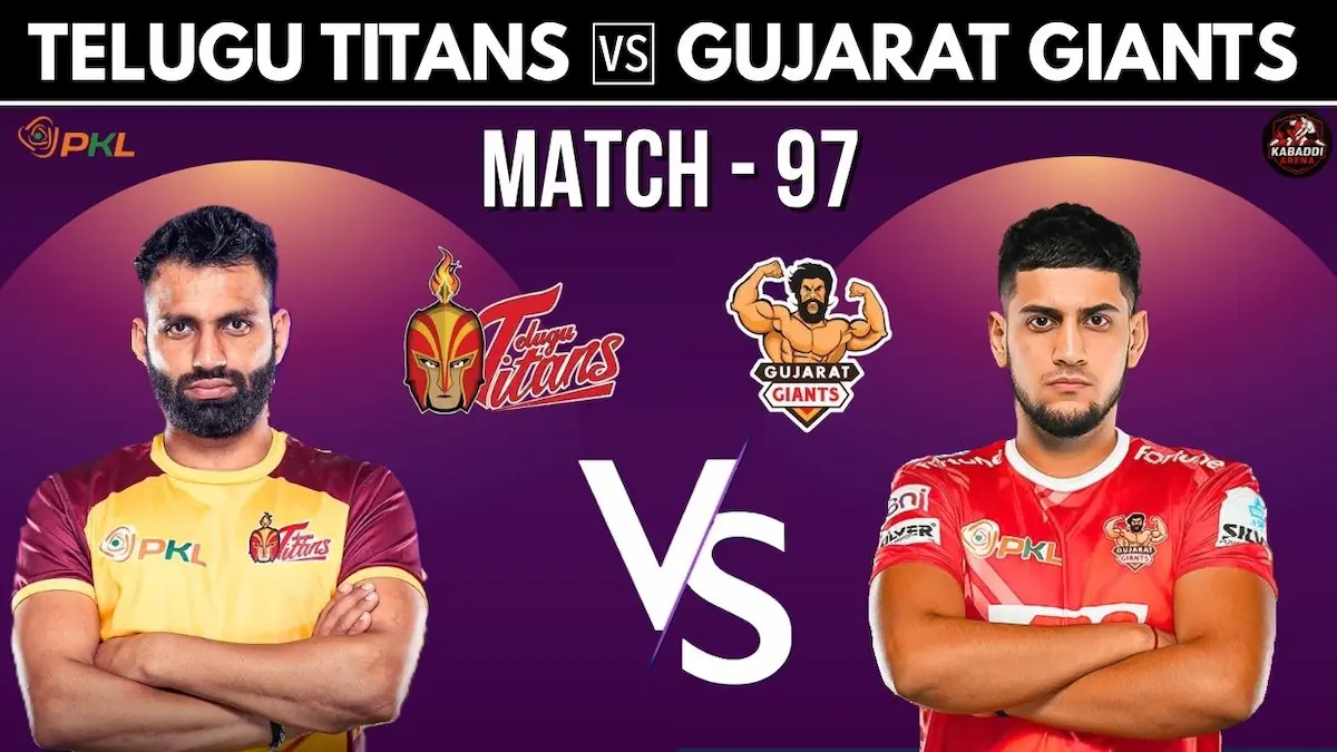Telugu Titans vs Gujarat Giants PKL 12 Match 97 – Live Kabaddi Action, Predicted Lineups and Match Preview
