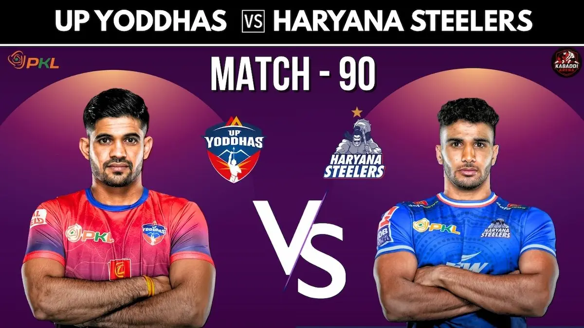 PKL 12 Match 90: UP Yoddhas vs Haryana Steelers