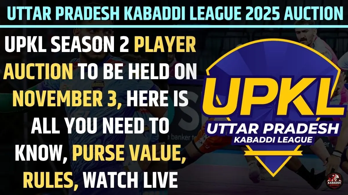 UPKL Season 2 Player Auction to be Held on November 3, Here is All You Need to Know, Purse Value, Rules, Watch Live