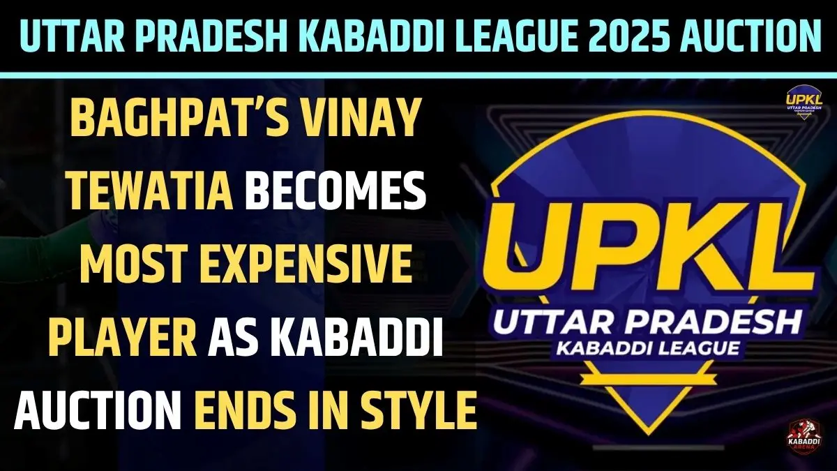 UPKL 2025: Baghpat’s Vinay Becomes Most Expensive Player as Uttar Pradesh Kabaddi League Auction Ends