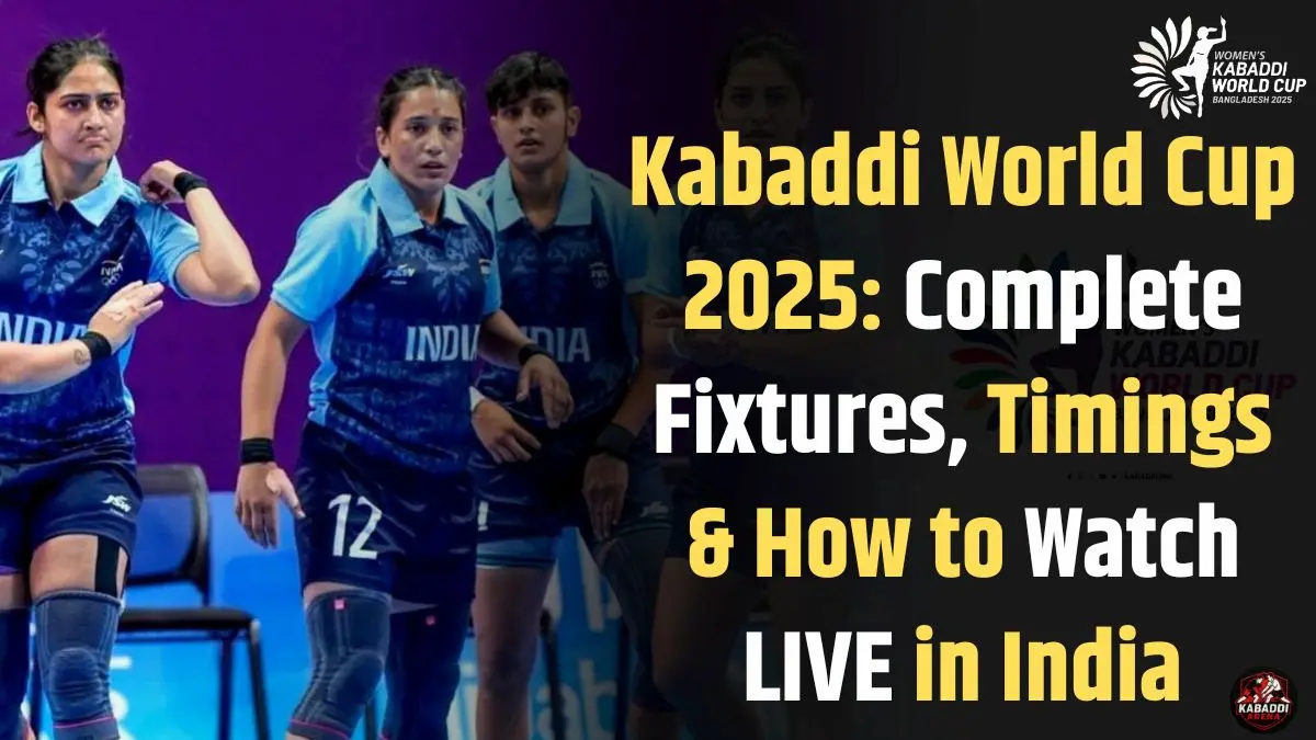 Women’s Kabaddi World Cup 2025: Full Schedule, Match Timings & Telecast Details
