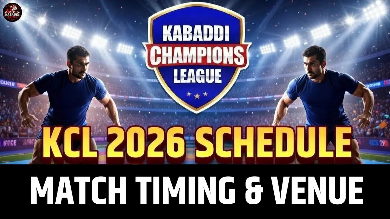 Kabaddi Champions League 2026 match schedule and final fixture