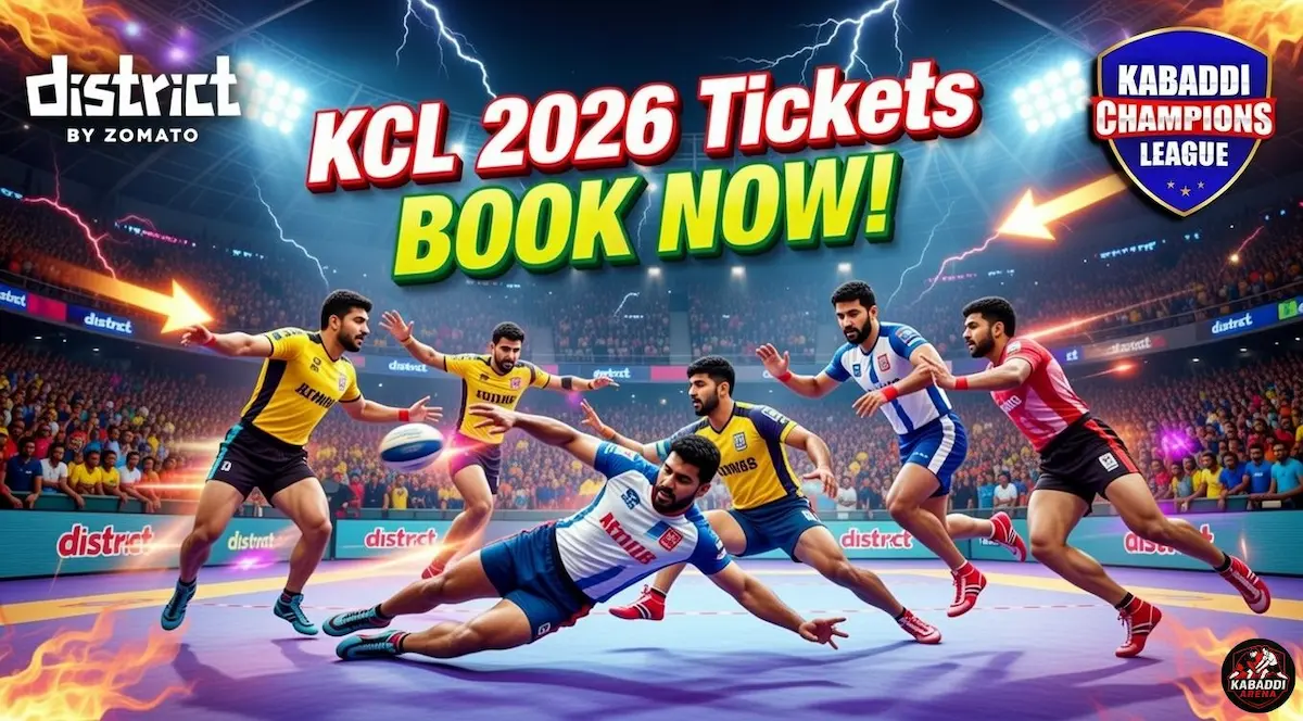 Kabaddi Champions League 2026 tickets available on District by Zomato – Book now!