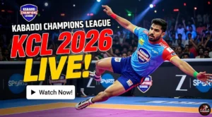 KCL 2026 live streaming and telecast on Zee and DD Sports, how to watch Kabaddi Champions League