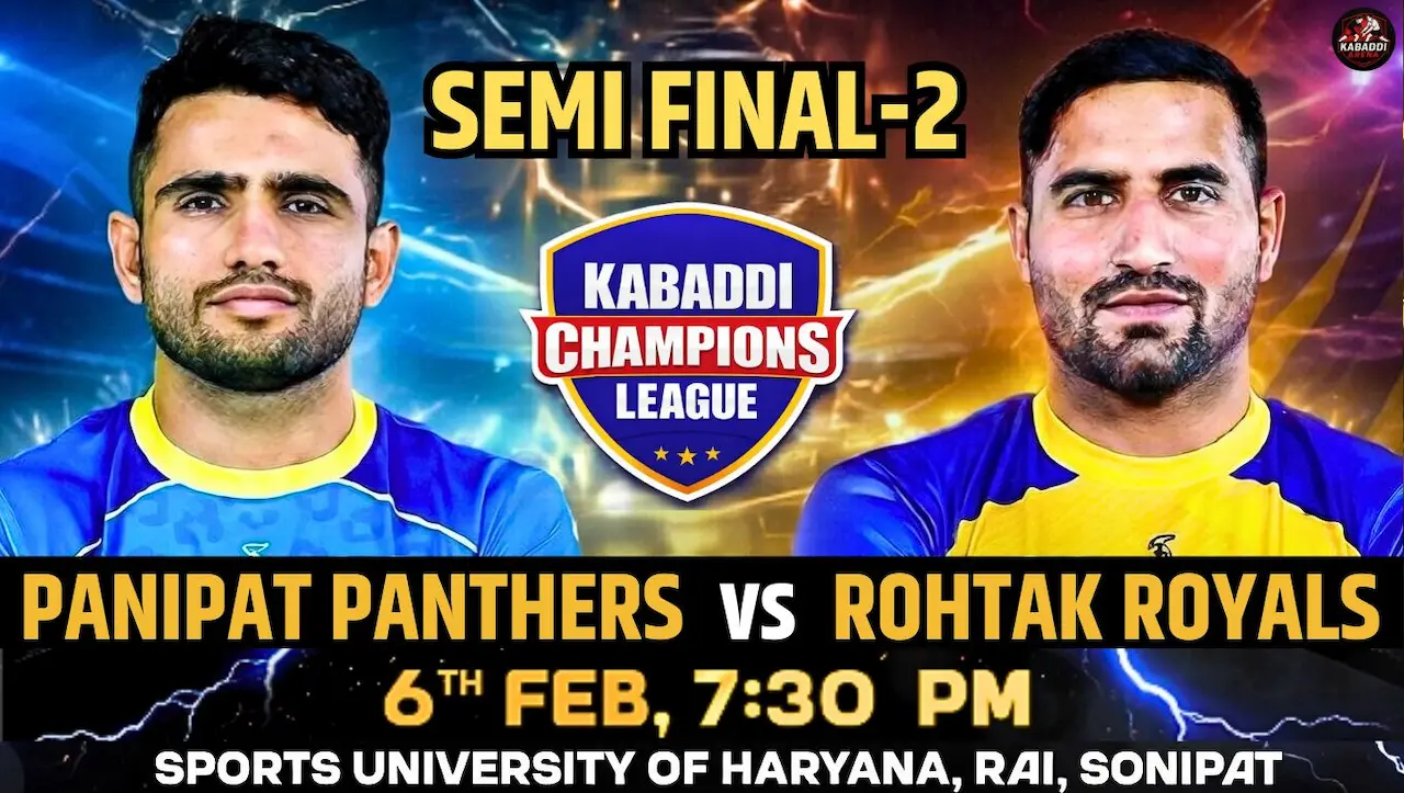 KCL 2026 Semi Final 2 Panipat Panthers vs Rohtak Royals Meetu vs Vijay Malik kabaddi match