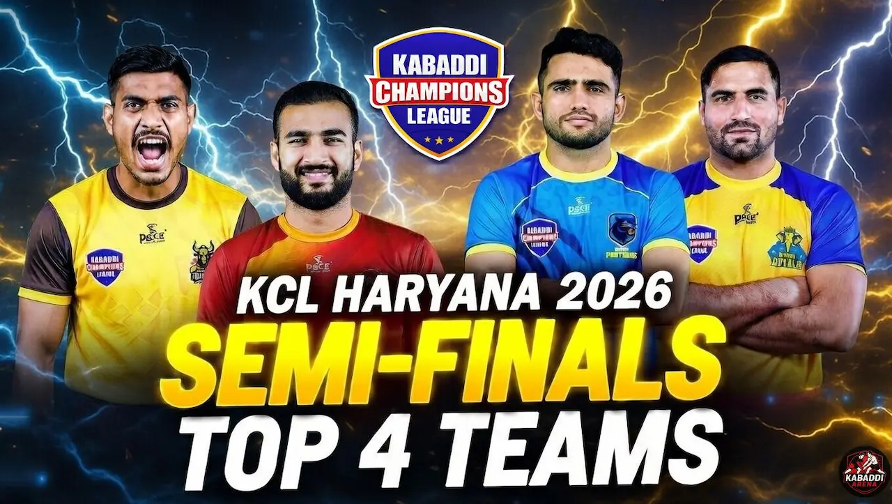 KCL Haryana 2026 semi-final Top 4 Teams Confirmed