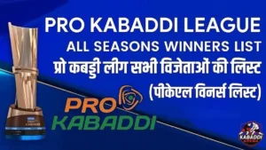 PKL Winners List 2025