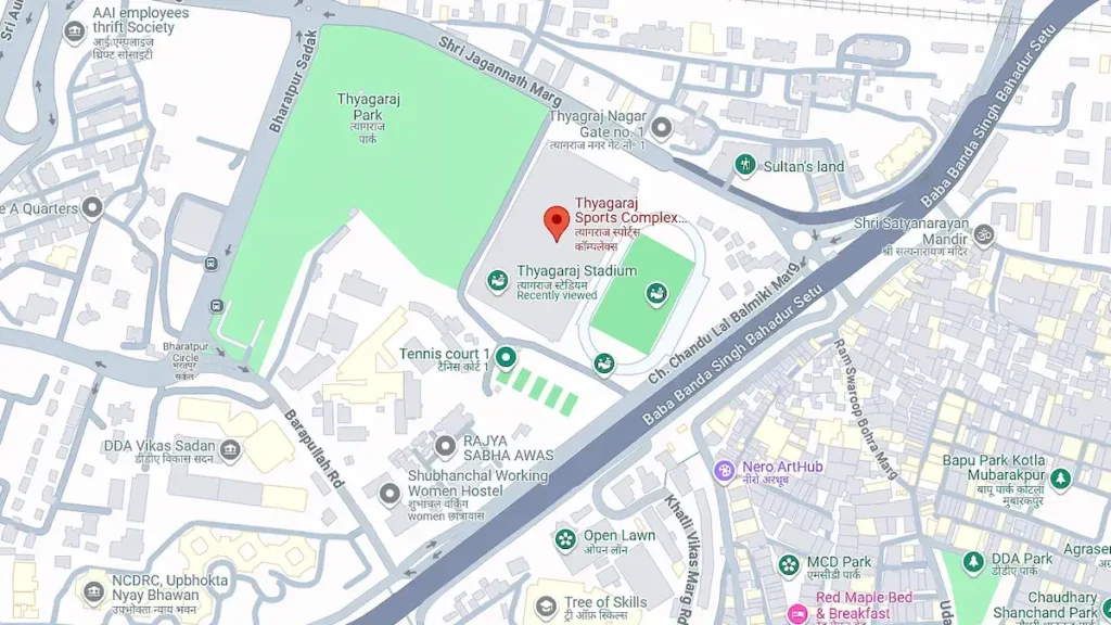 त्यागराज स्पोर्ट्स कॉम्प्लेक्स, नई दिल्ली 1 त्यागराज स्पोर्ट्स कॉम्प्लेक्स नई दिल्ली
