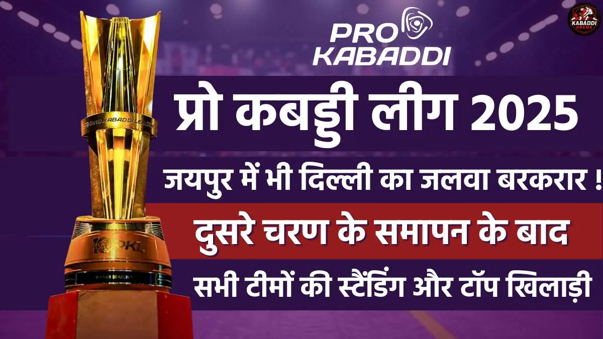 PKL 2025 जयपुर लेग का समापन – दबंग दिल्ली ने टॉप स्थान हासिल किया